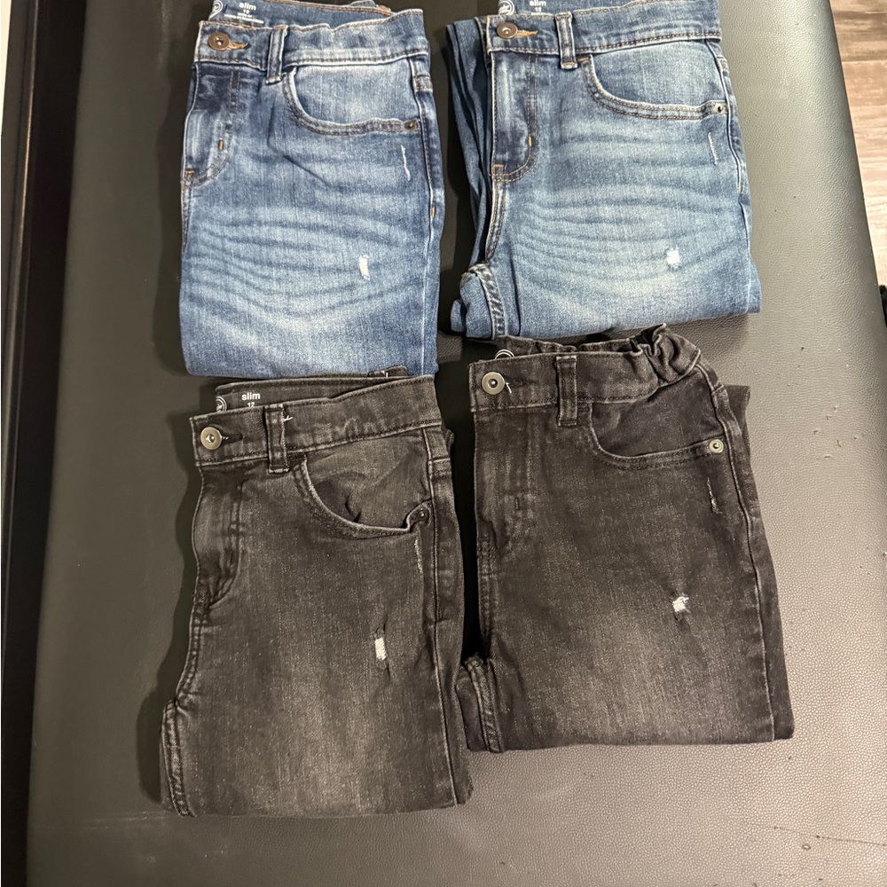 Wonder Nation Kids Jeans - Blue and Black
